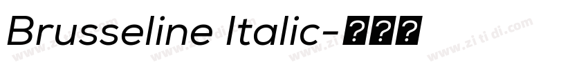 Brusseline Italic字体转换 Brusseline Italic字体转换